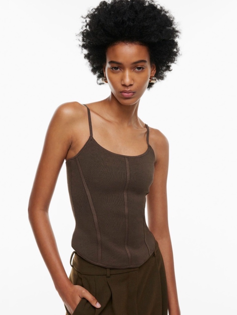 Sculpt Knit Bustier Camisole